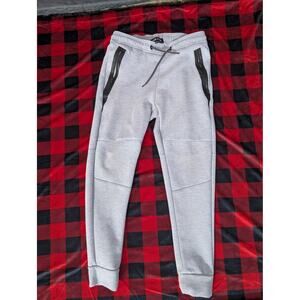 Encrypted Athletic Tech Fleece Joggers Men’s Small Gray Zipper Pockets